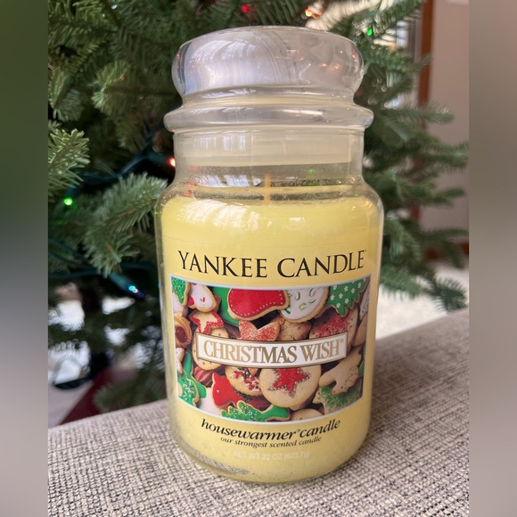 Yankee Candle CHRISTMAS WISH Retired 22oz Jar Candle